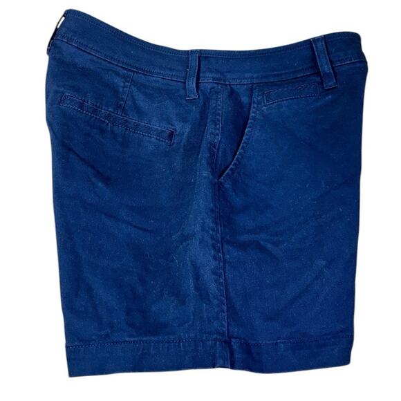 Market & Spruce Blue Chino Shorts Sz 4 Cotton Blend 4" Inseam Casual Stretch - Picture 2 of 5